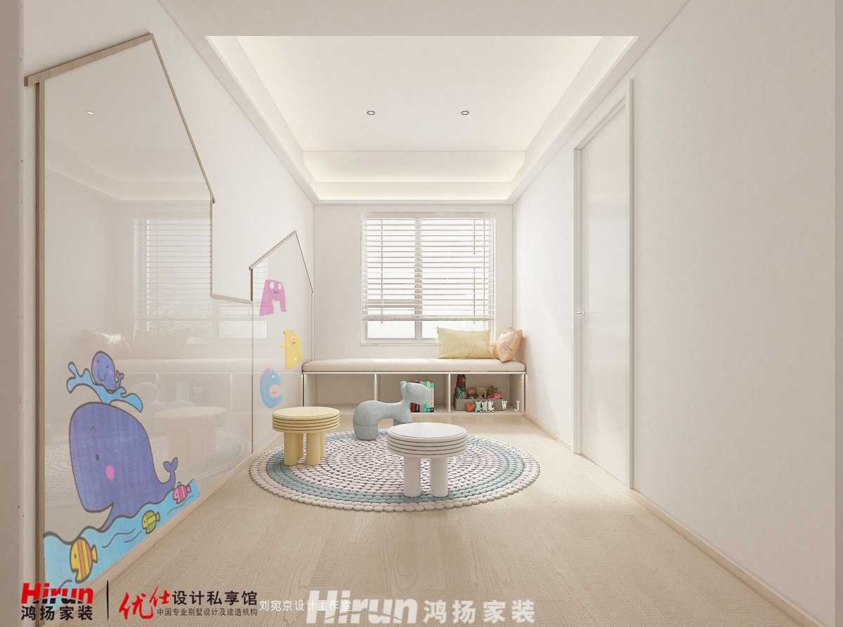 上庭院180㎡雅致現代大平層 裝修案例效果圖-SF1