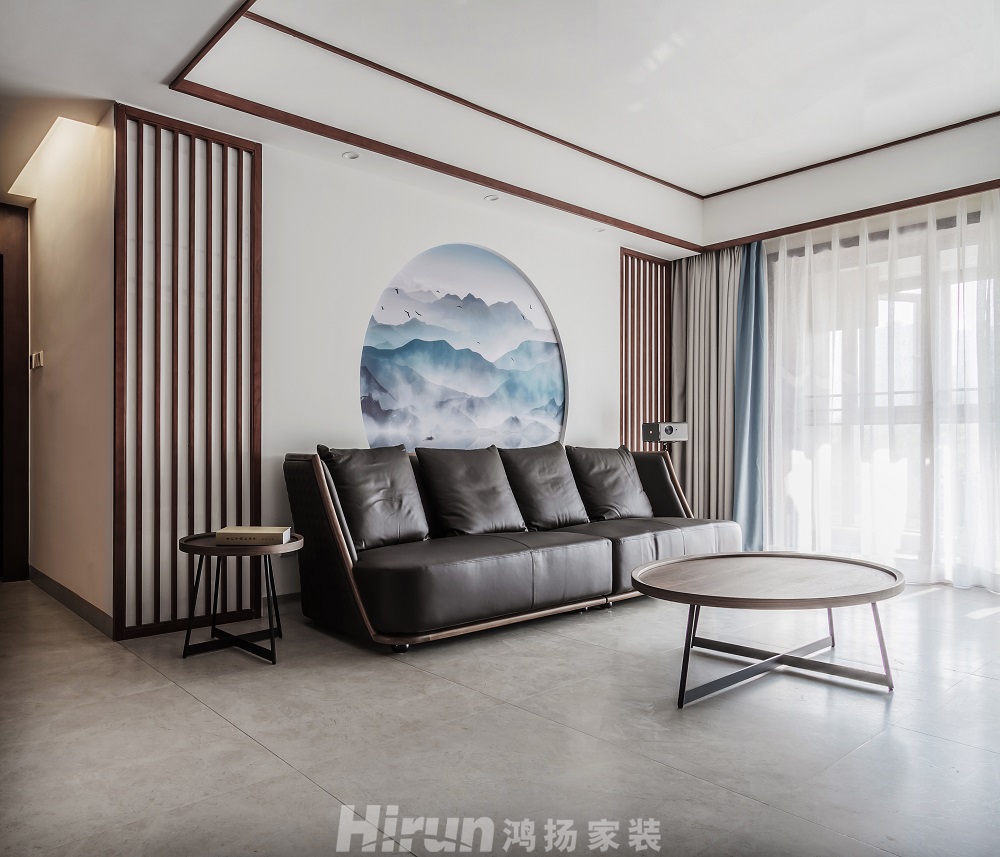 長盛蘭亭151㎡復合寫意三居室 裝修案例效果圖-3