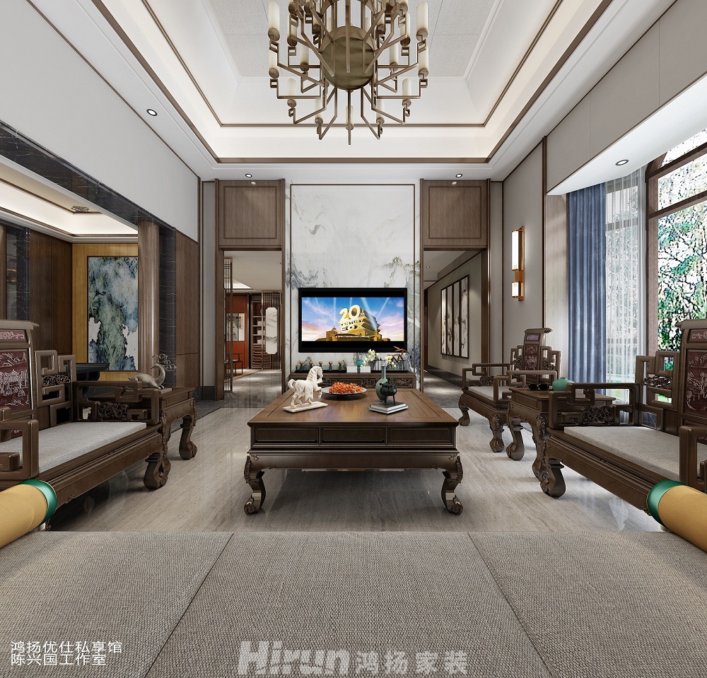 金澤園500㎡復合寫意別墅 裝修案例效果圖-3