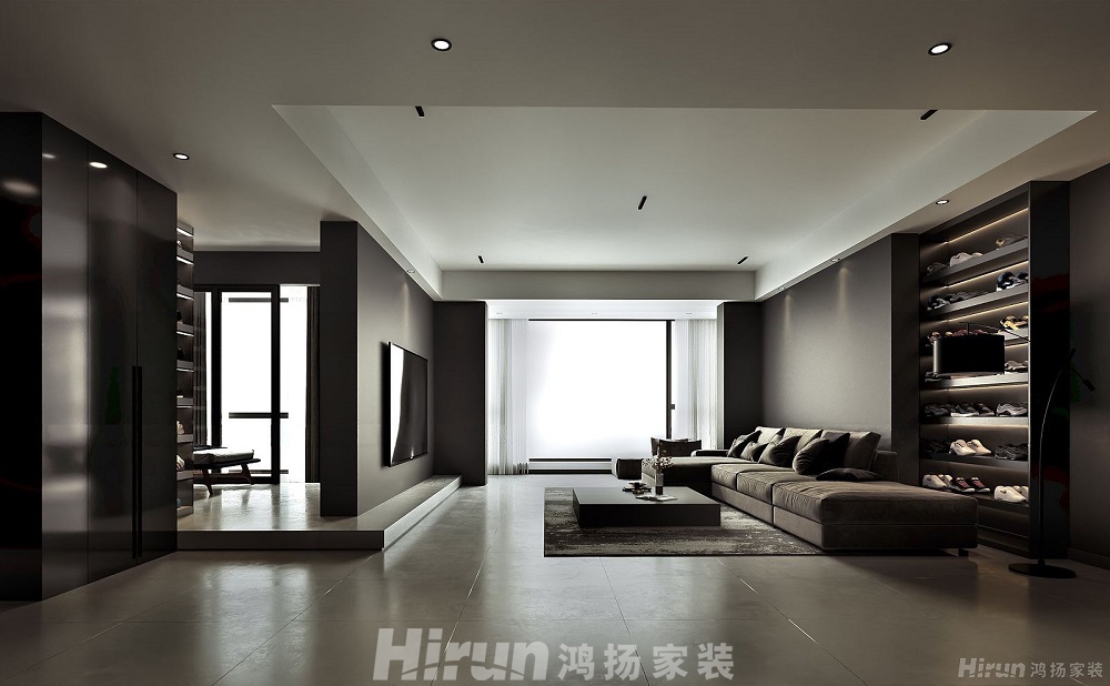 湘江壹號240㎡雅致現代大平層 裝修案例效果圖-9132393396520784