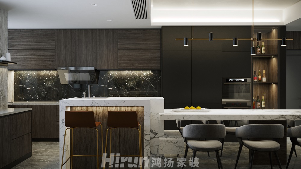 安鄉(xiāng)子龍商務(wù)中心156㎡雅致現(xiàn)代四居室 裝修案例效果圖-3