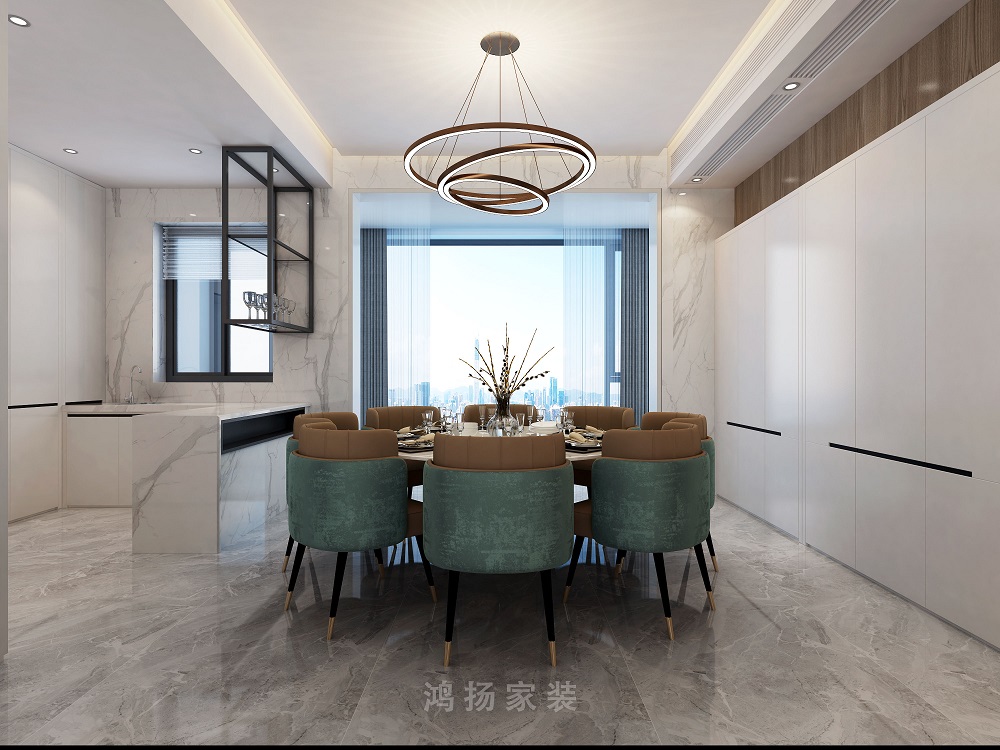 衡州府260㎡雅致現代大平層 裝修案例效果圖-2