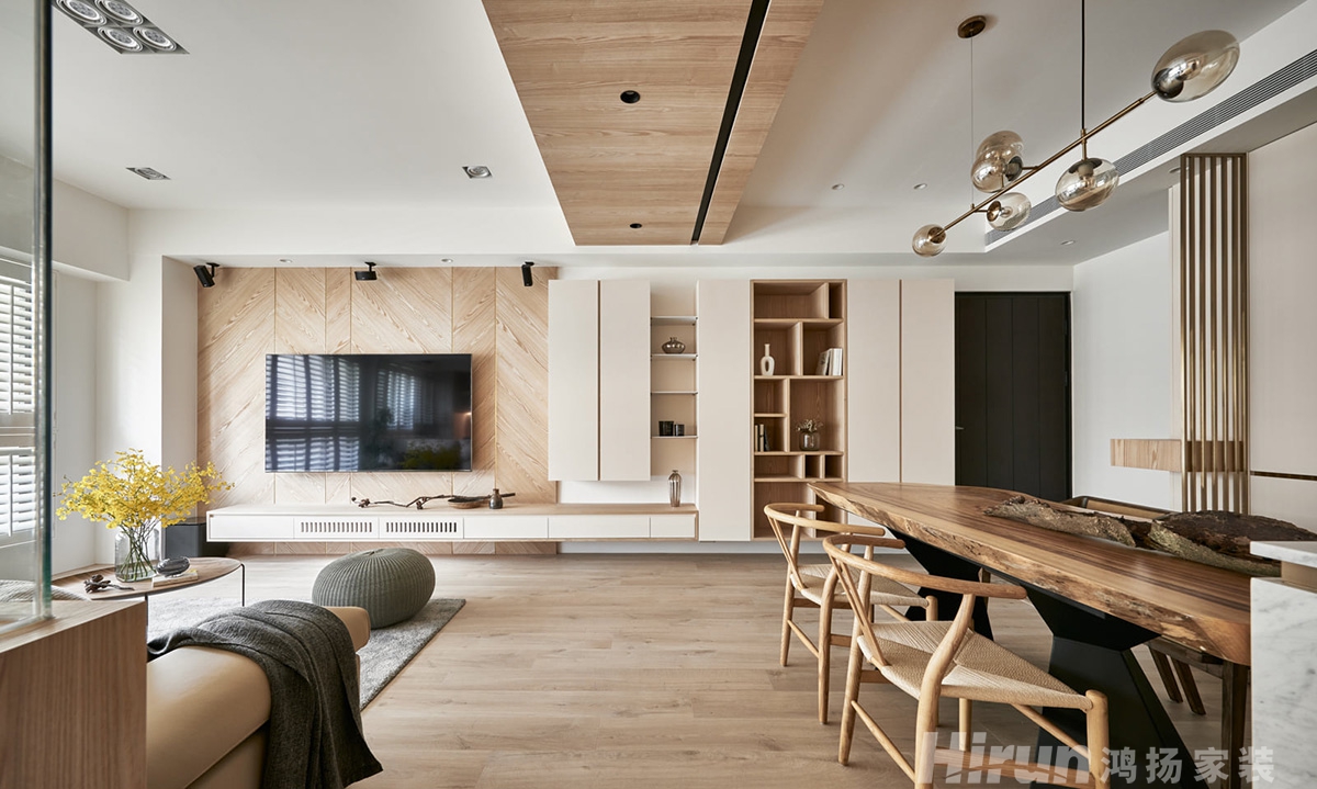 中建江灣壹號(hào)160㎡北歐之光四居室 裝修案例實(shí)景圖-1