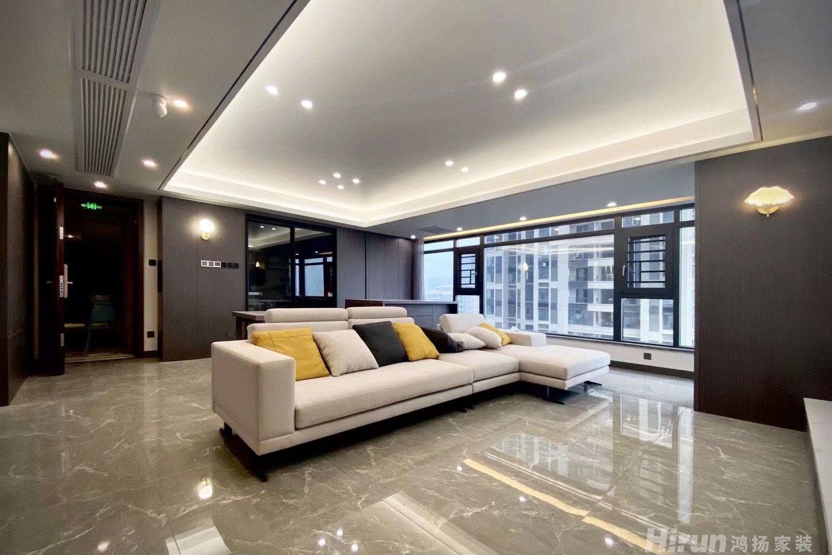 建發(fā)中央悅府150㎡雅致現(xiàn)代四居室 裝修案例實景圖-5