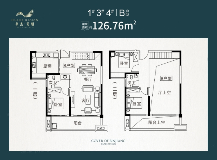 華杰天驕B戶型 126.76㎡