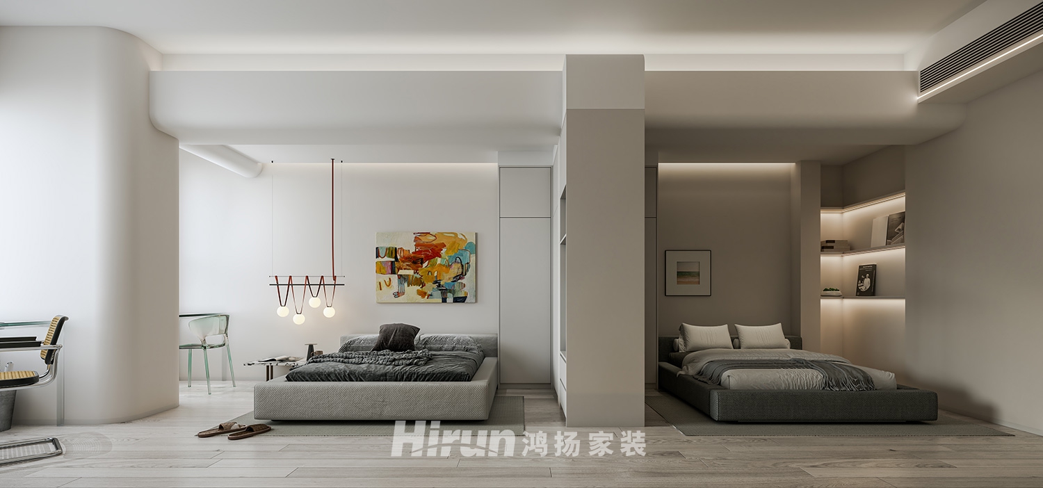 綠地公館40㎡北歐之光公寓 裝修案例效果圖-1