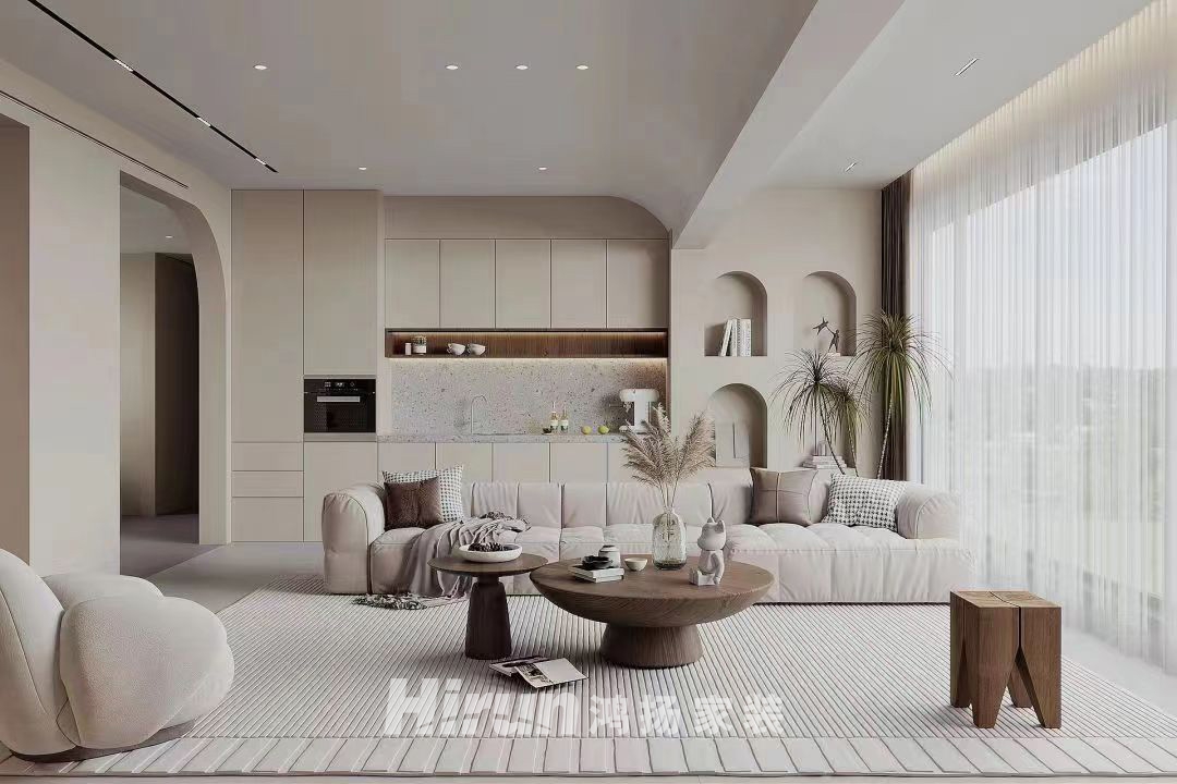 省委宿舍112㎡雅致現代三居室 裝修案例效果圖-1