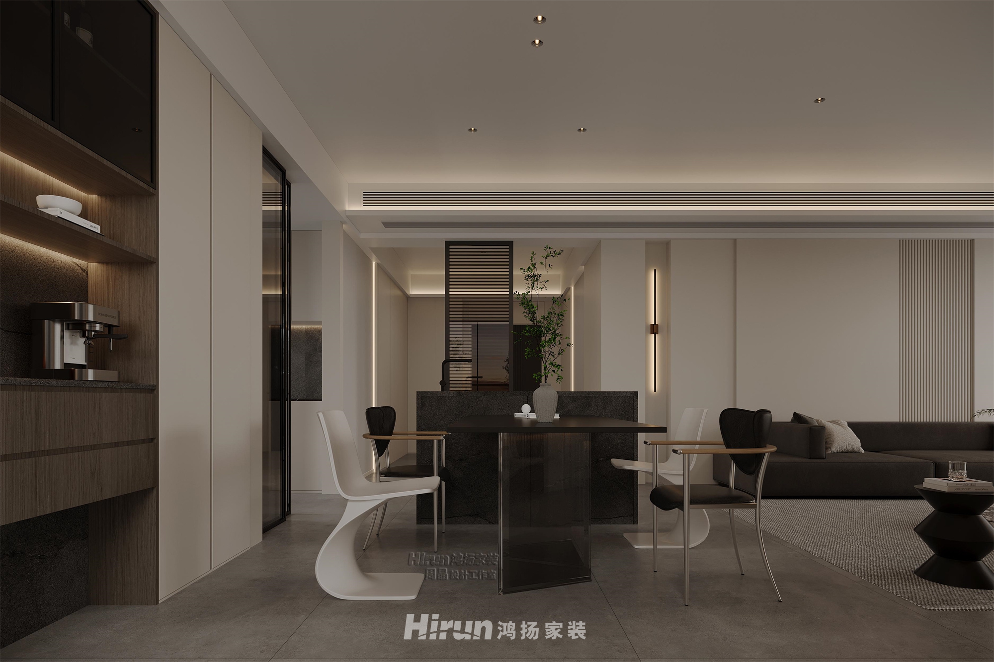 金茂云府176㎡新裝飾主義大平層 裝修案例效果圖-1