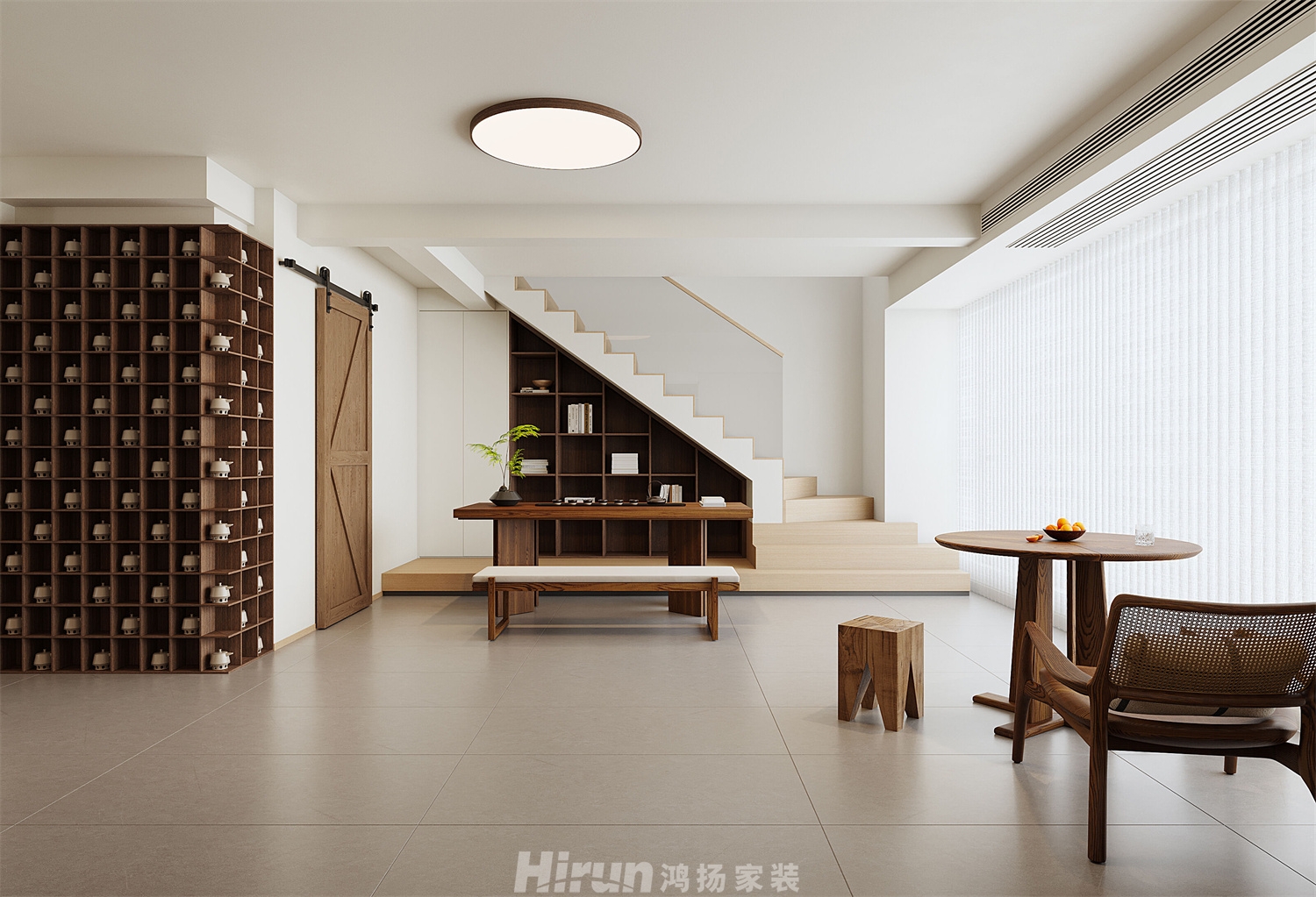 漢唐翰林府160㎡優雅繽紛四居室 裝修案例效果圖-2