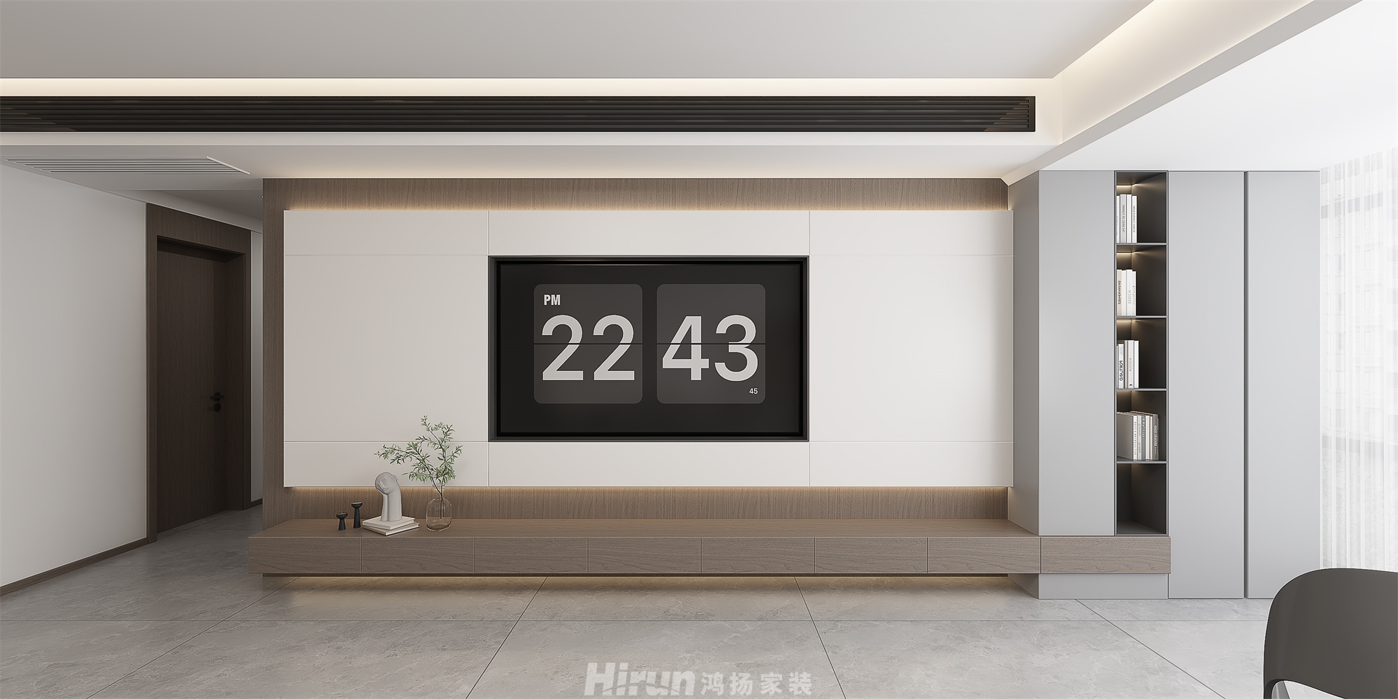 九怡佳苑168㎡雅致現代大平層 裝修案例效果圖-2