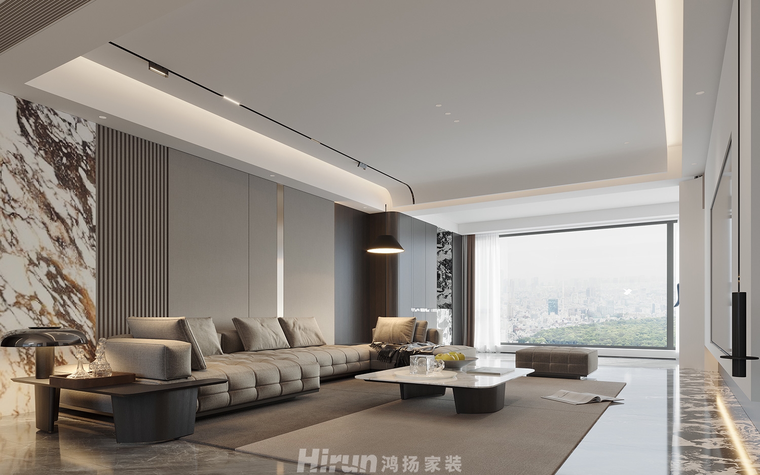 楚天御府240㎡雅致現(xiàn)代大平層 裝修案例效果圖-6