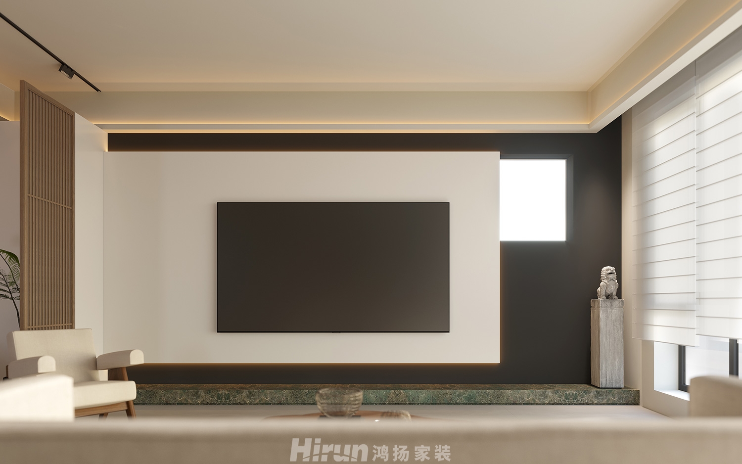 建發(fā)玖洲觀瀾159㎡復(fù)合寫意復(fù)式 裝修案例效果圖-2