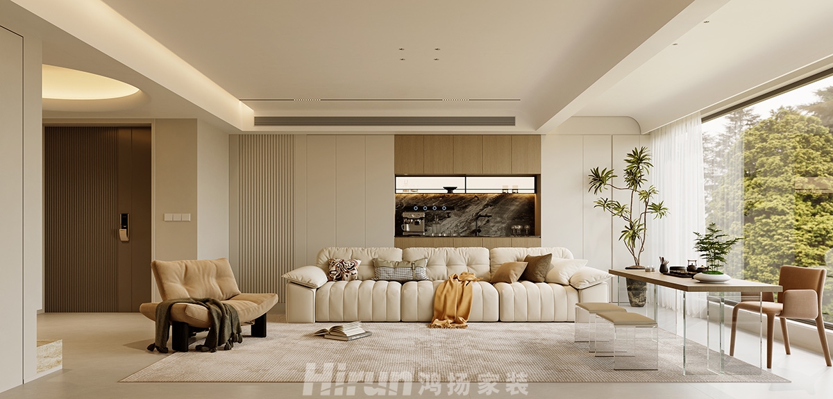 世貿璀璨風華192㎡優雅繽紛四居室 裝修案例效果圖-2