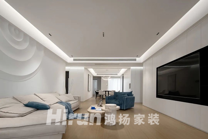 300㎡純白復式：下沉會客廳，品茗暢談，享歲月靜好